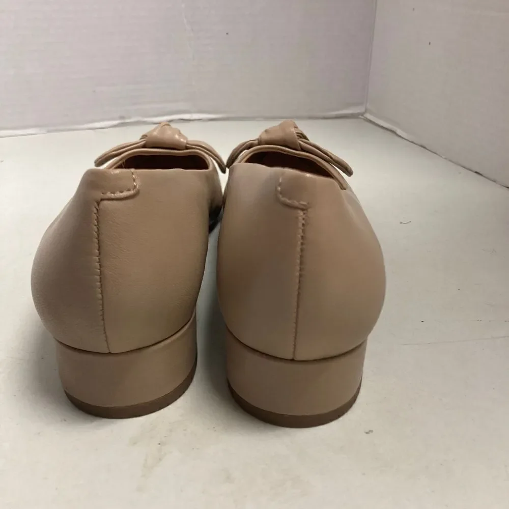 EASY SPIRIT Women’s Tan‎ Bow Tie Tan Slip On Shoes Size 8